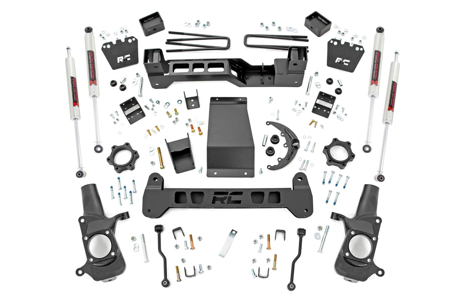 Rough Country 6 Inch Lift Kit M1 Silverado/Sierra 2500HD 4WD (2001-2010) (2008 Sierra 2500 HD, Silverado 2500 HD) - 29740