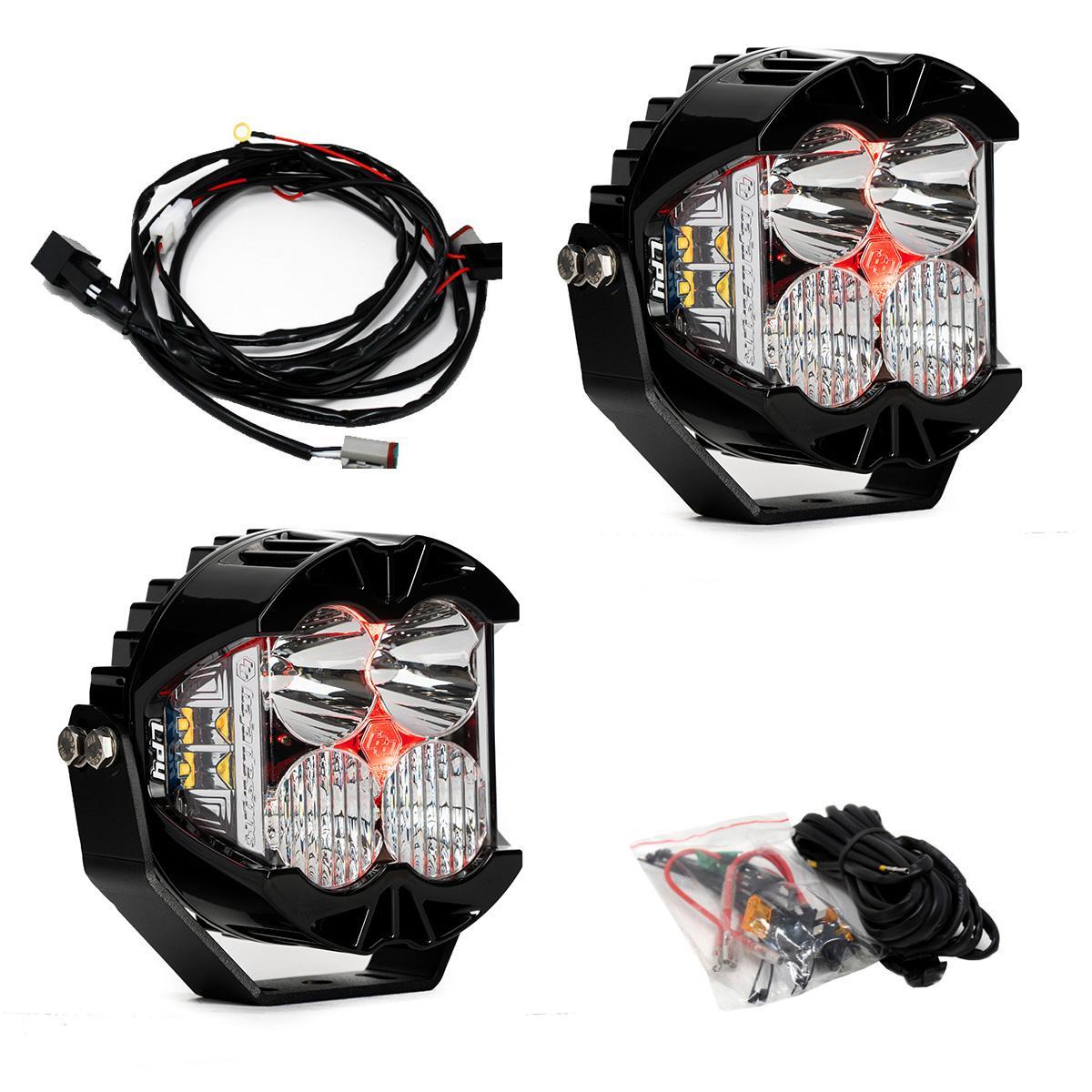 Baja Designs LP4 Pro LED Auxiliary Light Pod Pair Light Pattern Driving/Combo Red Backlight Baja Designs - 297814