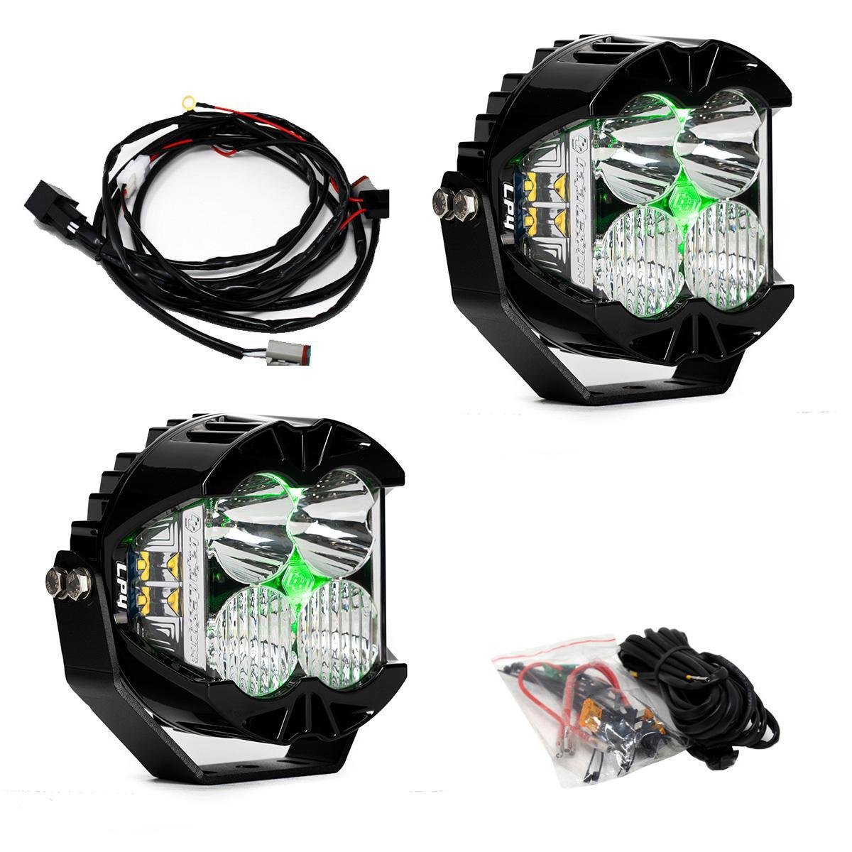 Baja Designs LP4 Pro LED Auxiliary Light Pod Pair Light Pattern Driving/Combo Green Backlight Baja Designs - 297816