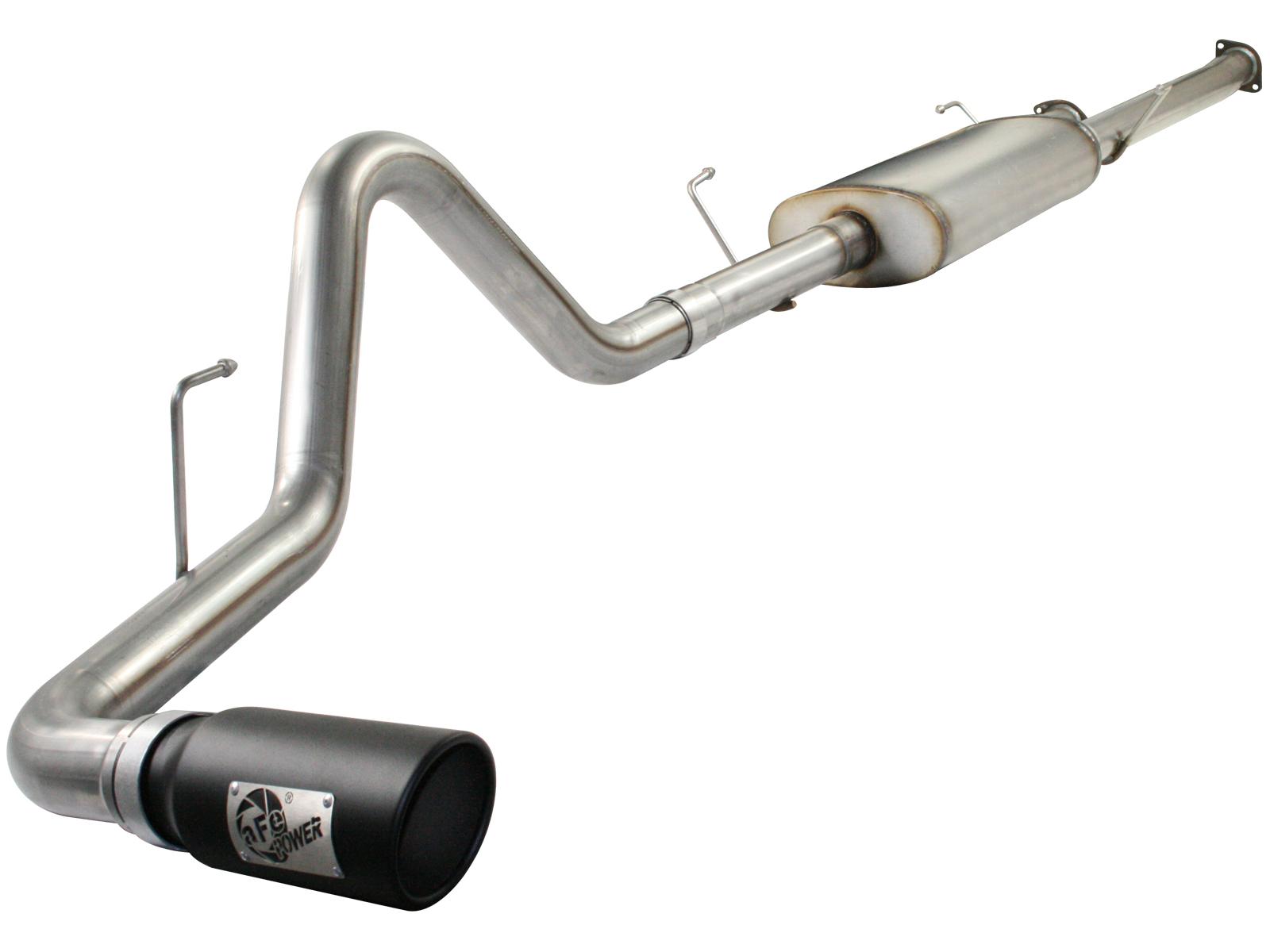 AFE MACH Force-Xp Cat-Back Exhaust System w/ Black Tip (2010-2021 Tundra, Tundra) - 49-46008-B
