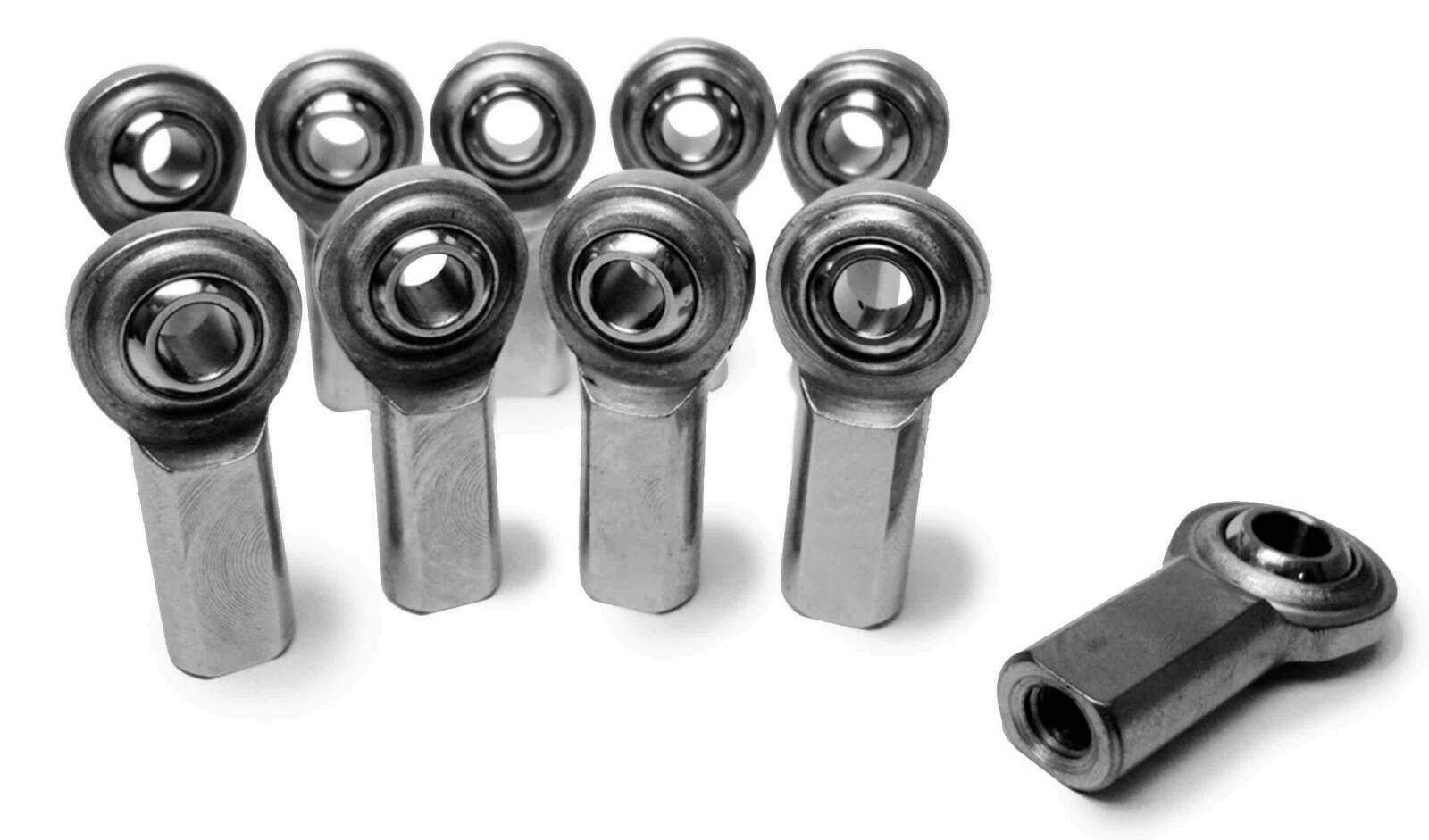 Steinjager Metric Female Rod Ends Stainless 304 Housing, PTFE Race M10 x 1.50 LH 10 Pack - J0014977