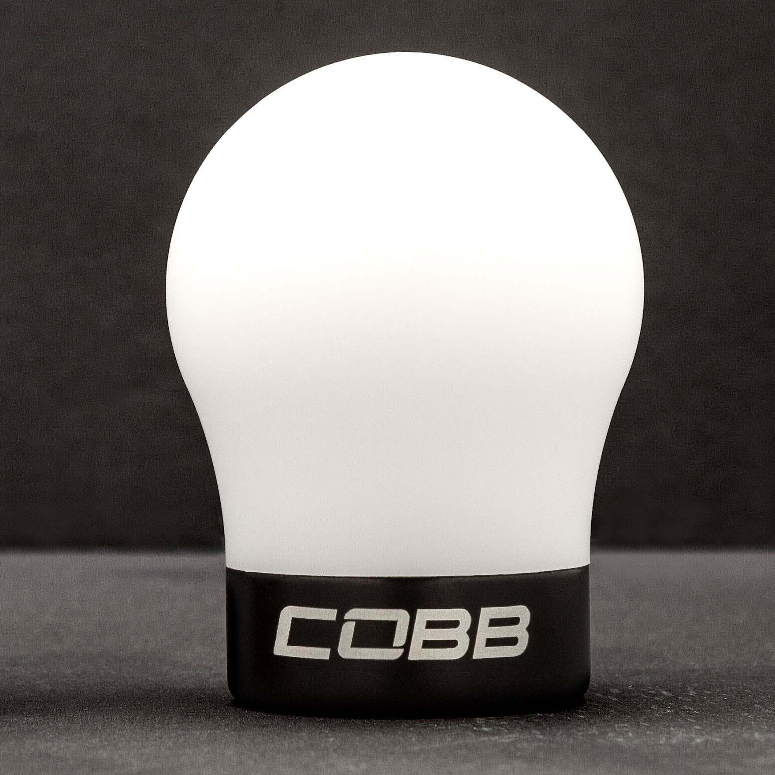 Cobb Volkswagen COBB Knob - White Knob w/ Stealth Black - 2V1350-W-BK