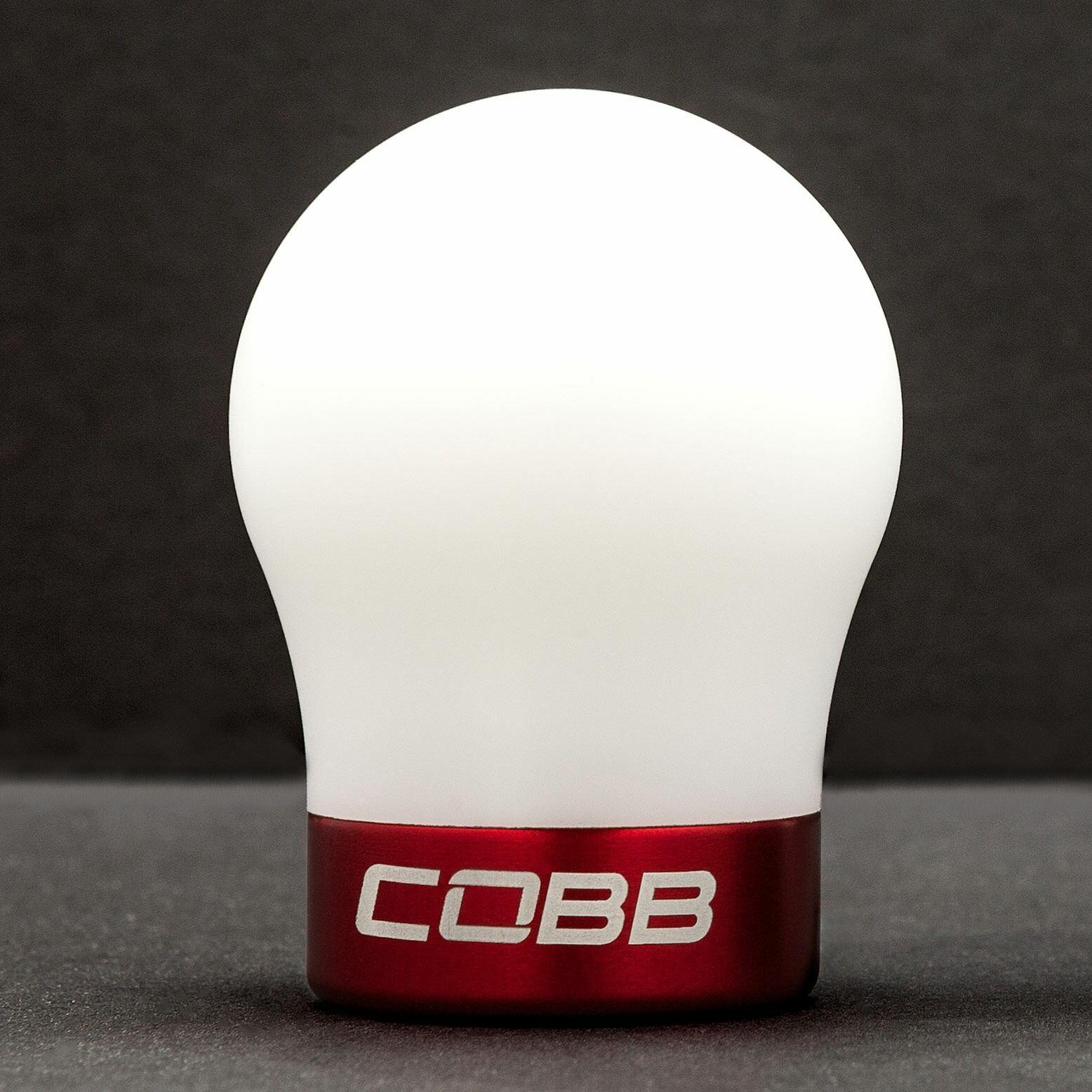 Cobb Volkswagen COBB Knob - White Knob w/ Race Red - 2V1350-W-RD