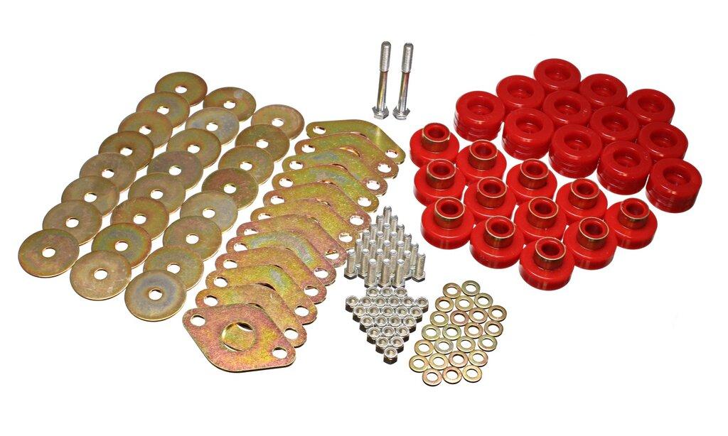 ENERGY SUSPENSION Body Mount Set W/Hardware (2007-2014 Wrangler) - 2.4109R