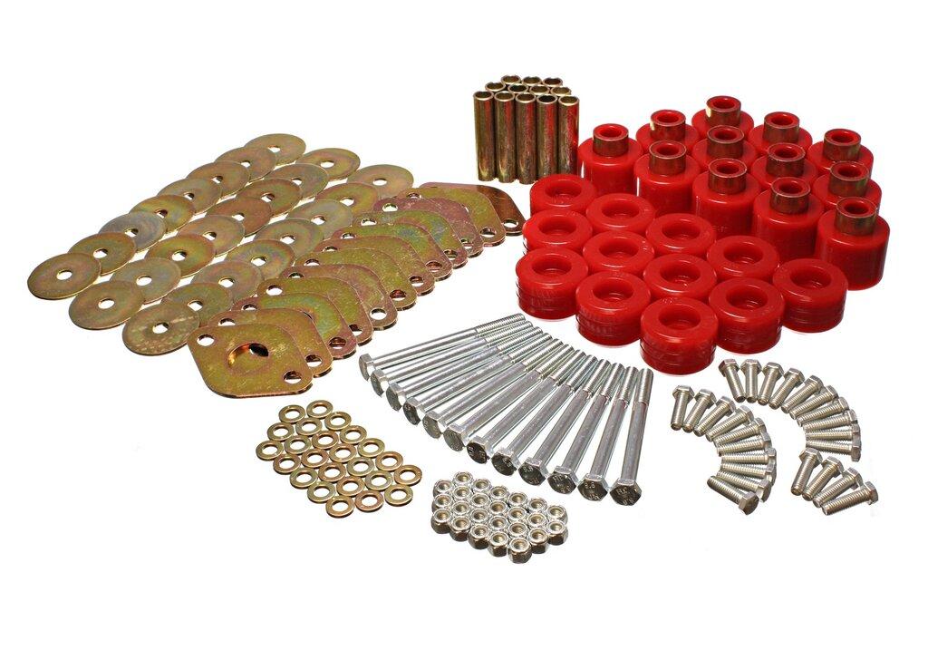 ENERGY SUSPENSION Body Mount Set 1In. Lift W/Hardware (2007-2014 Wrangler) - 2.4110R