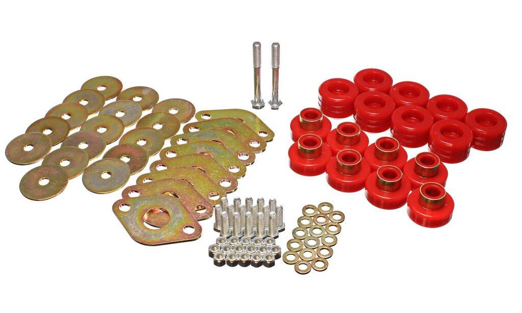ENERGY SUSPENSION Body Mount Set W/Hardware (2007-2014 Wrangler) - 2.4111R
