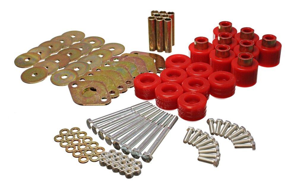 ENERGY SUSPENSION Body Mount Set 1In. Lift W/Hardware (2007-2014 Wrangler) - 2.4112R