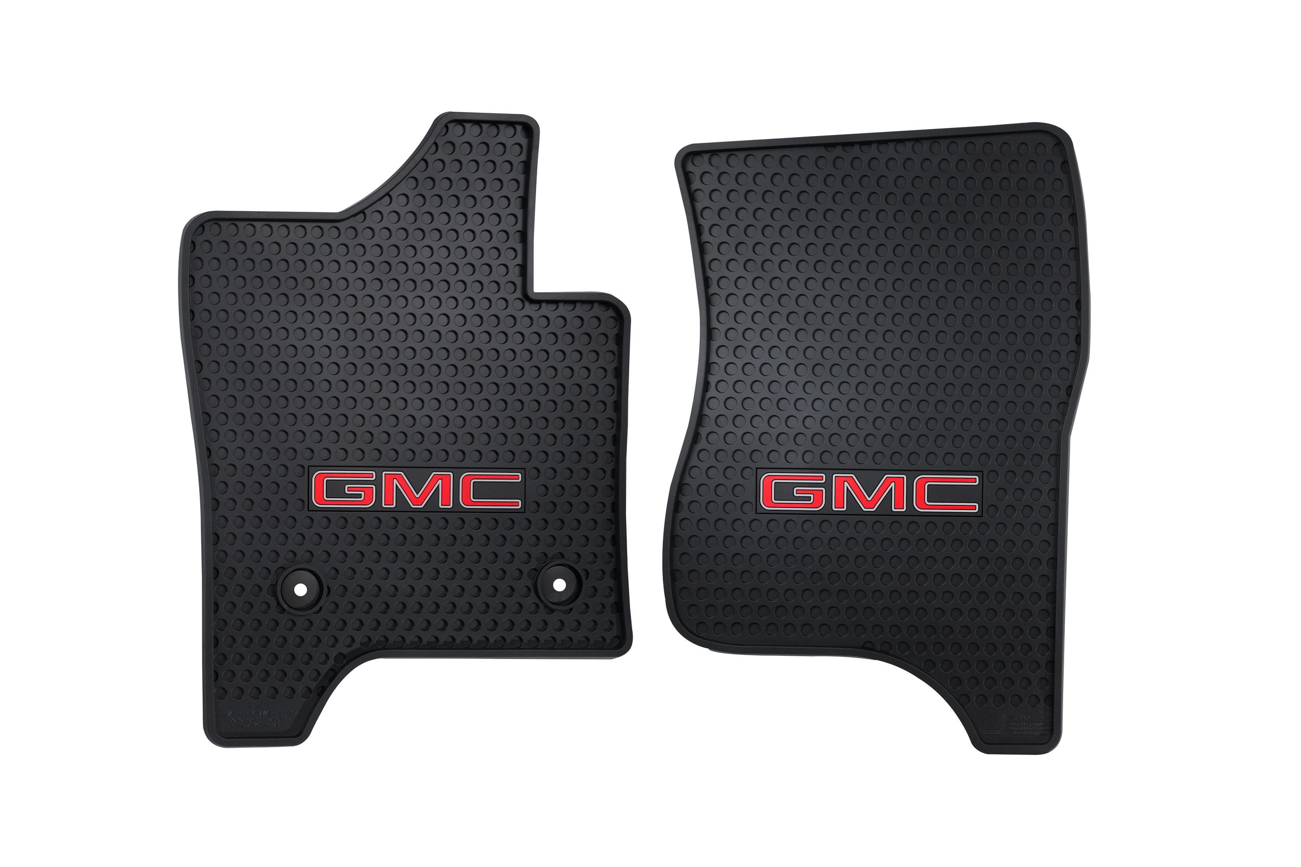 Lloyd Mats All-Season Rubber Mats with Logo - 2pc Front (2019-2026 Sierra 1500, Sierra 1500 Limited, Sierra 2500 HD, Sierra 3500 HD) - 595308-1