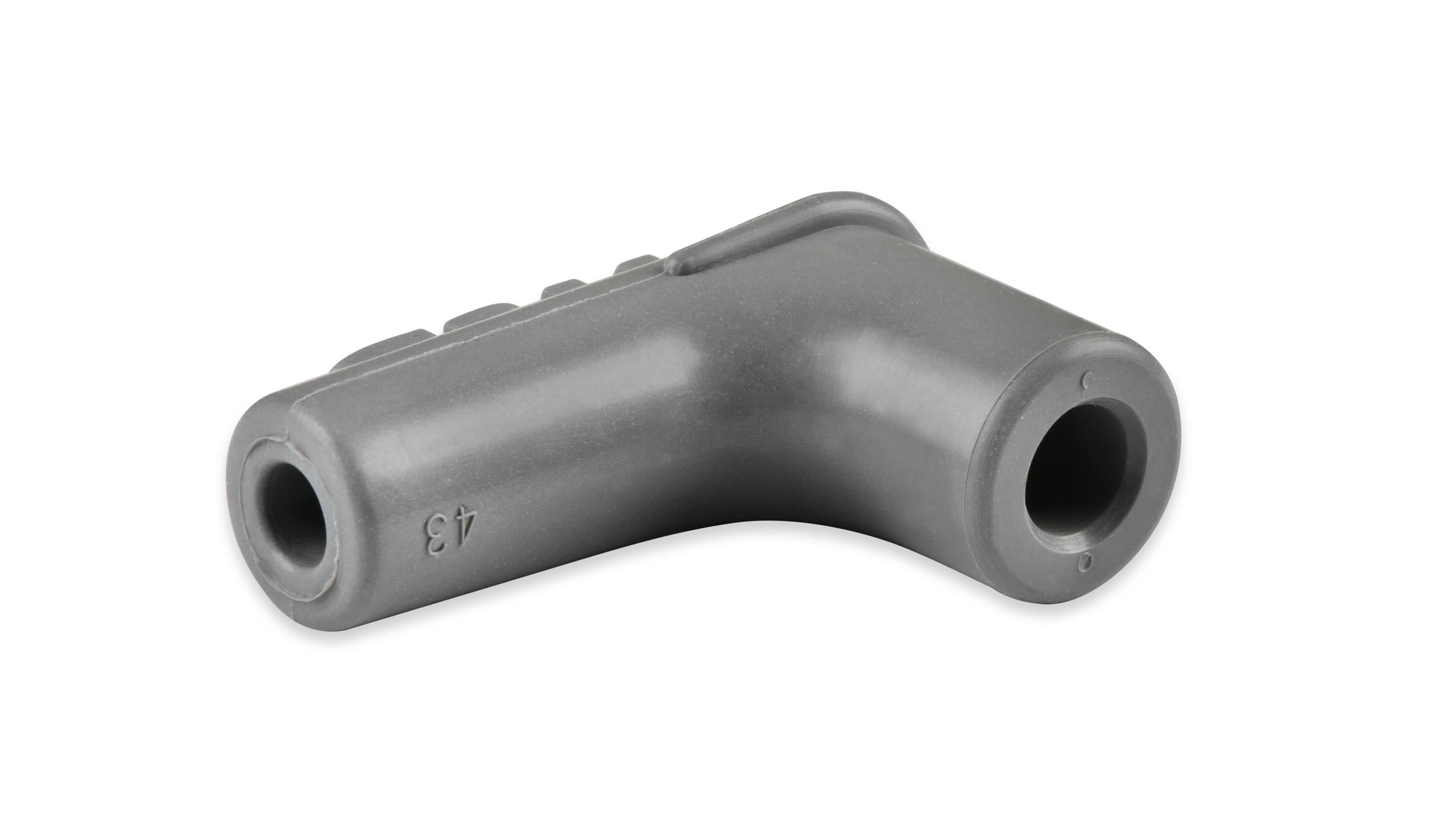 Boots, 90 Degree Logo Spark Plug, Gray Silicone 50EA.  - 34514