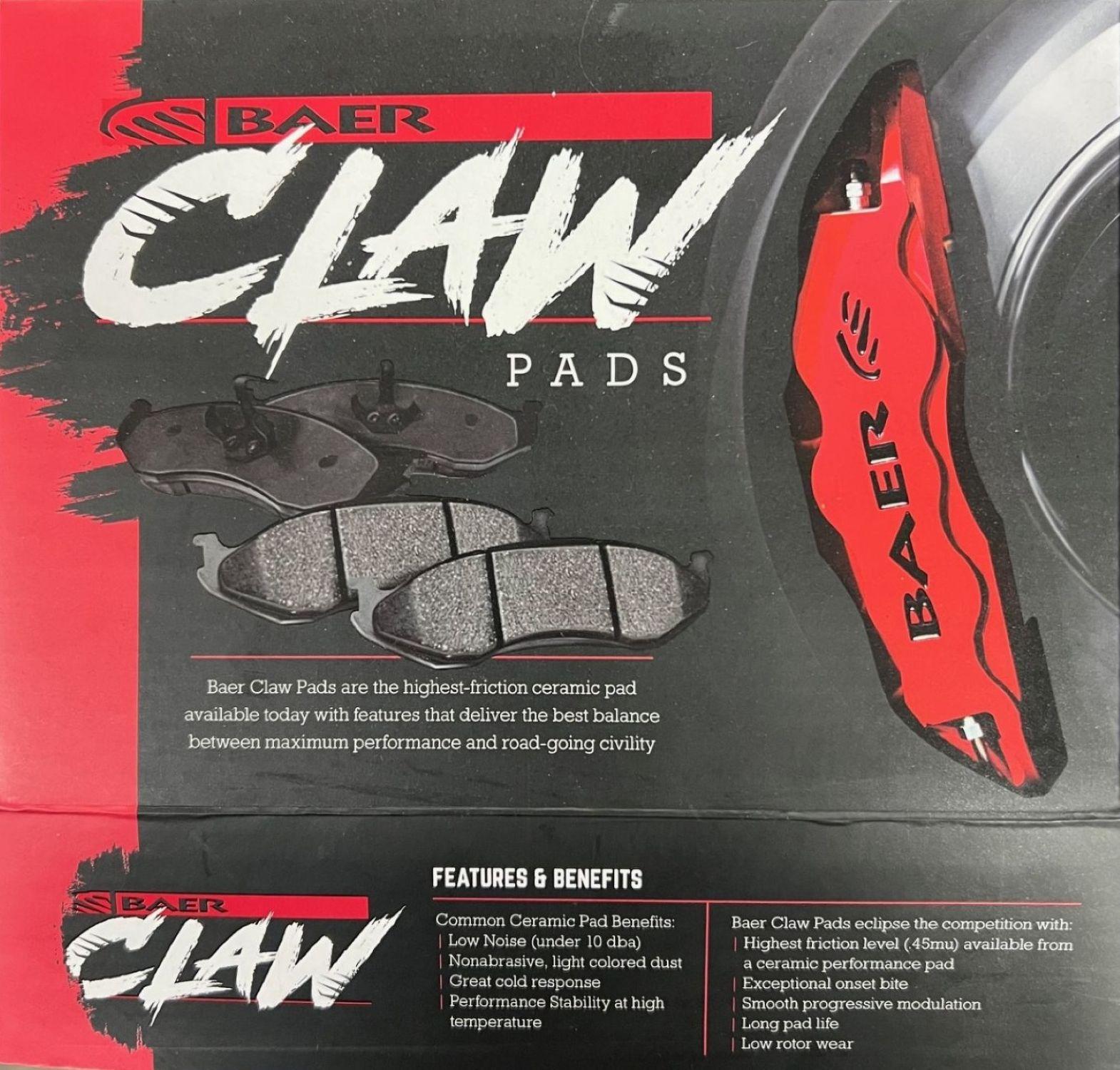 Baer Claw Brake Pads (2012-2022 Ford Fitments) - D1691B
