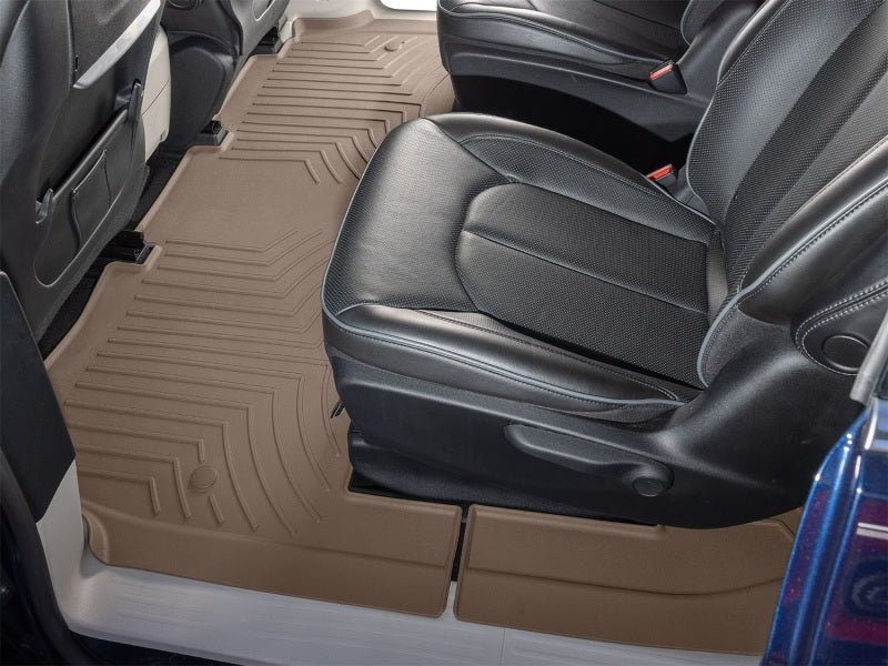 WeatherTech 17-20 Chrysler Pacifica Hybrid 2nd Row Rear FloorLiner HP - Tan