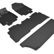3D MAXpider 2018-2020 Honda Odyssey Kagu 1st & 2nd & 3rd Row Floormats - Black
