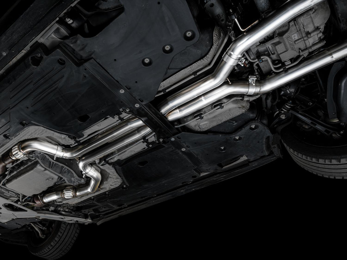 AWE SwitchPath™ Exhaust for Cadillac CT4-V Blackwing - Chrome Silver Tips - 3025-42436
