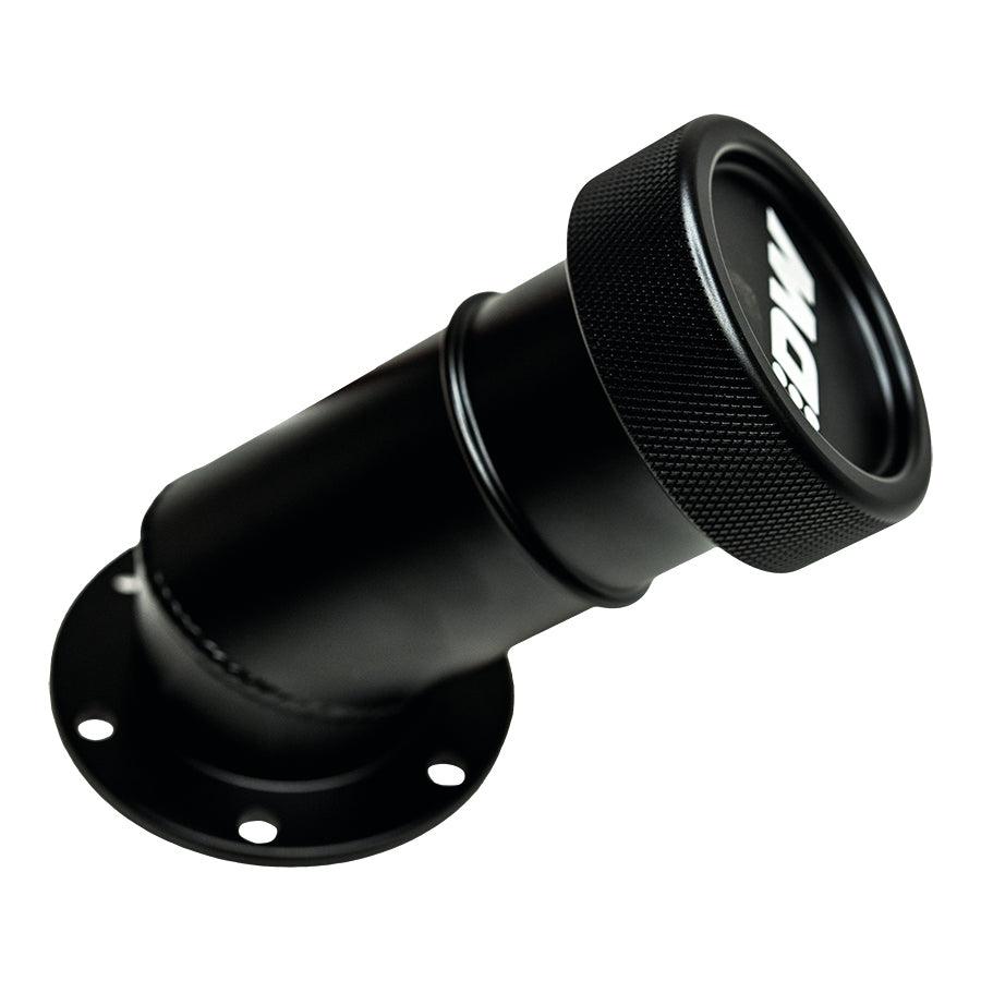 DeatschWerks Angled Filler Neck/w Cap, Matte Black - 6-03-FST-ANGLE