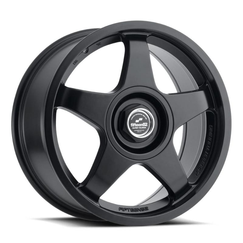 fifteen52 17x7.5 (5x100 & 5x112 bolt) CHICANE Wheel, 5.64 BS in ASPHALT BLACK (SATIN BLACK) - STCAB-77551+35