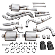 AWE 0FG Exhaust w/ Bashgaurd - Dual Diamond Black Tips (2016-2023 Tacoma 3.5L) - 3015-33826