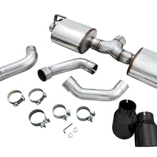 AWE Tread Edition Axleback Dual Exhaust for Jeep JL/JLU 3.6L/2.0T - Diamond Black Tips - 3015-33001