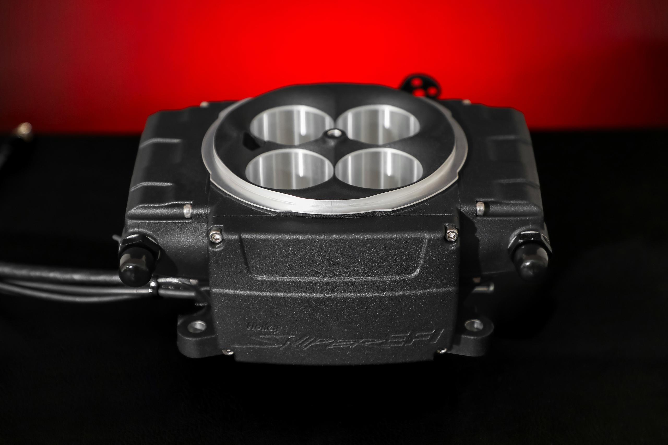 Holley Sniper 2 EFI - Black (1952-1996 Apollo, Gordon-Keeble, Omega, Checker, Excalibur, Shelby, Chrysler, Dodge, Jeep, Plymouth, Packard, Nash, DeSoto, Buick, Allard, AC, Cadillac, Stutz, Chevrolet, GMC, TVR, Cunningham, Griffith, Kurtis, Facel Vega, Bri