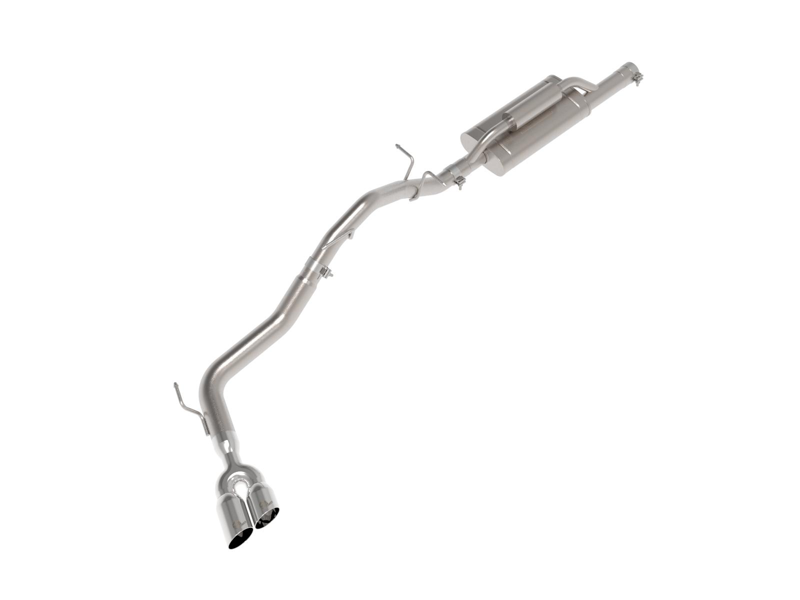 aFe Vulcan Series 2-1/2 IN to 3 IN 304 Stainless Steel Cat-Back Exhaust System w/ Polished Tip
 (2024+ Ranger) - 49-33148-P