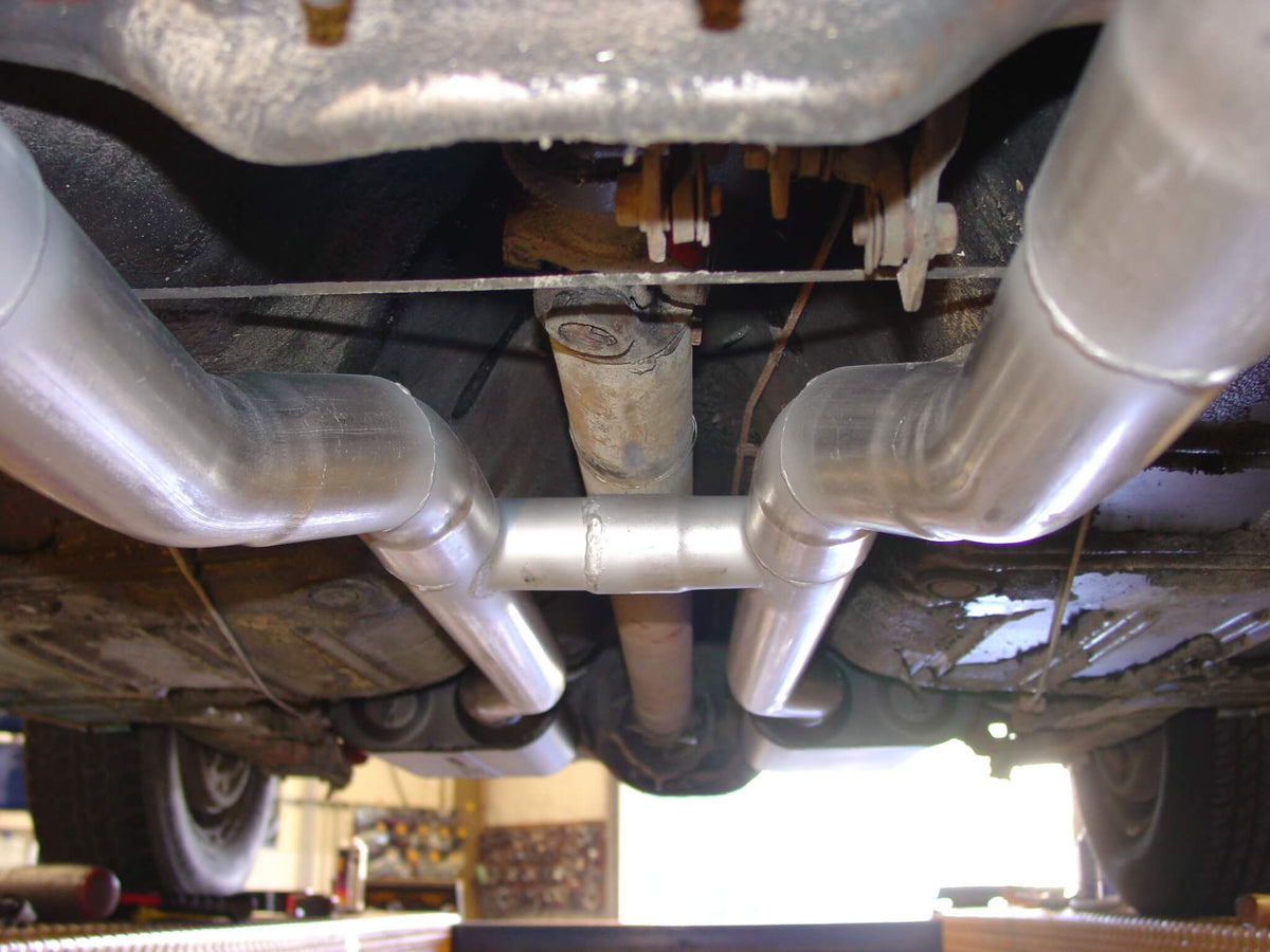 Flowmaster American Thunder Crossmember-Back Exhaust System (1967-1970 Mustang 7.0, 6.4, 4.7, 5.0) - 817281