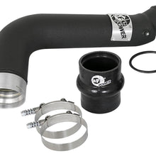 AFE BladeRunner 3 IN Aluminum Aluminum Cold Charge Pipe Black (2017-2019 Silverado 2500 HD, Silverado 3500 HD, Sierra 2500 HD, Sierra 3500 HD) - 46-20339-B