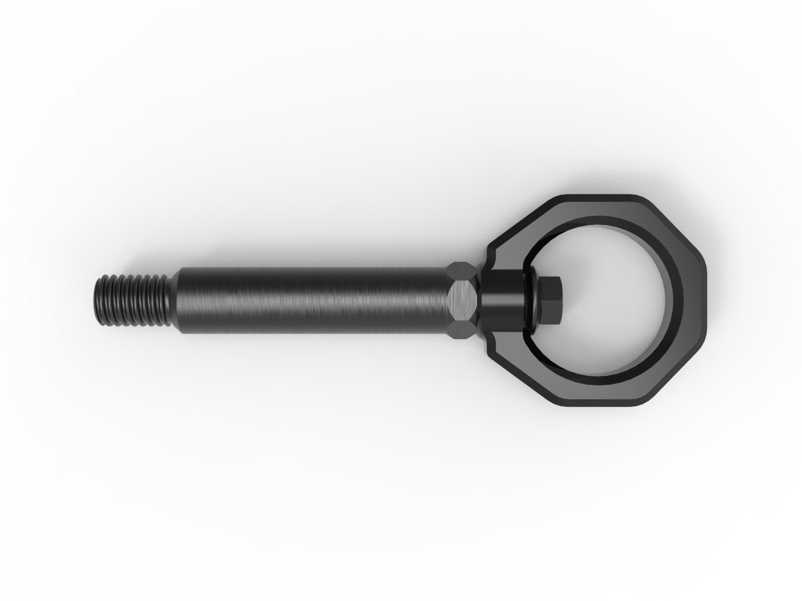 aFe CONTROL Rear Tow Hook Black - 450-502002-B