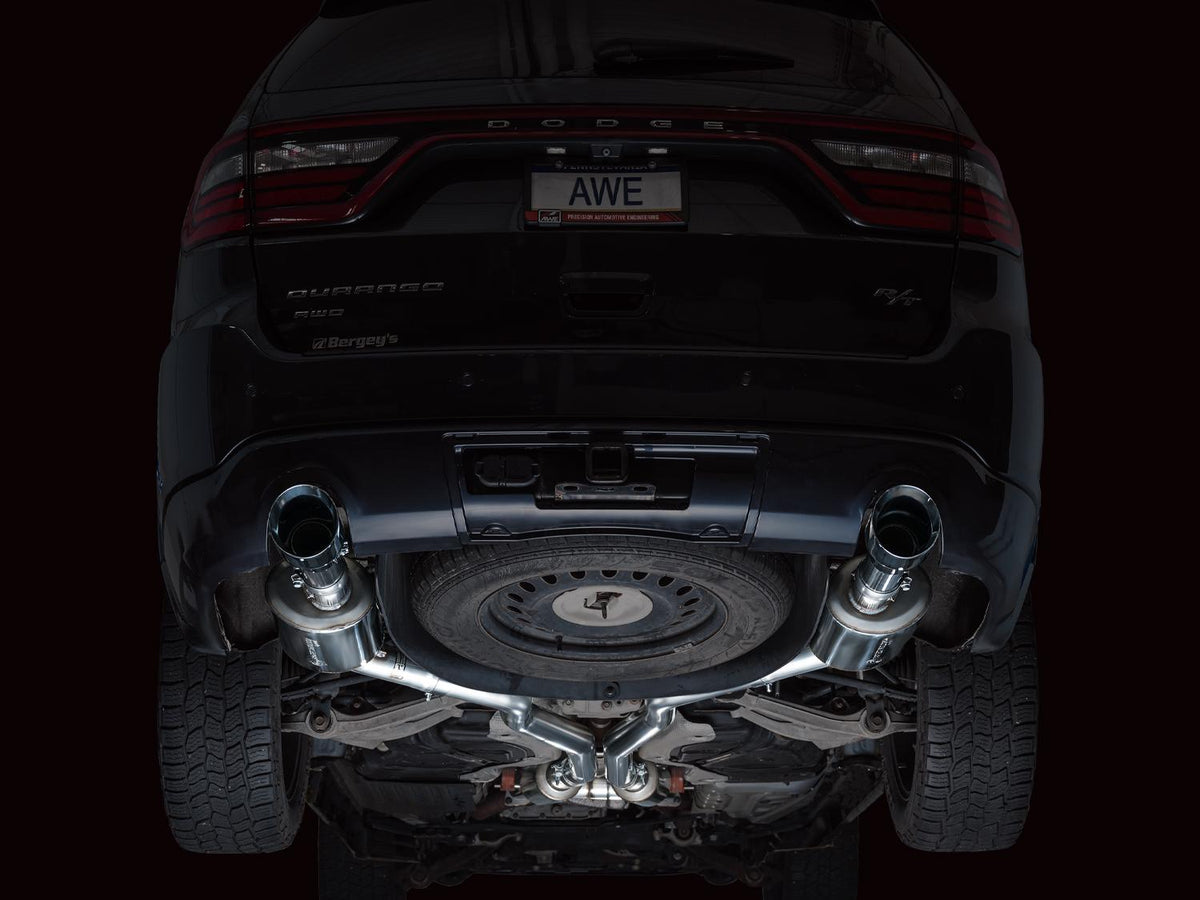 AWE Touring Edition Exhaust - Chrome Silver Tips (2011-2024 Dodge Durango 5.7L) - 3015-32575