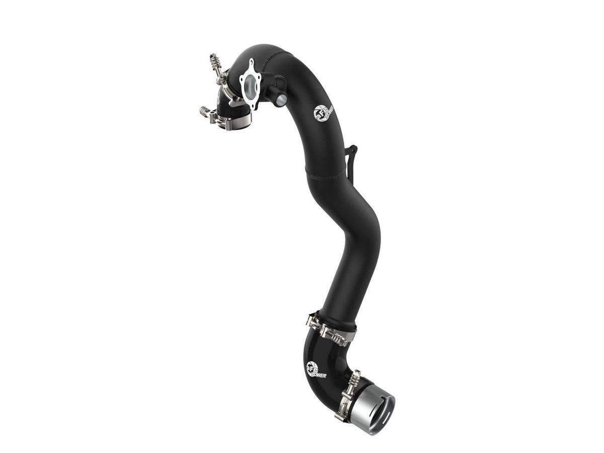 aFe BladeRunner 2.5" to 2.75" Aluminum Hot Charge Pipe - Black (2021-2025 Ford Bronco 2.3L) - 46-20578-B