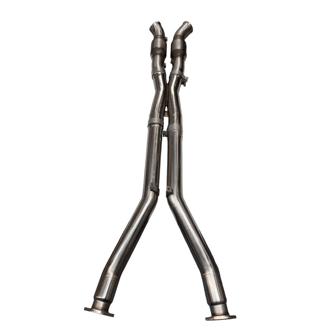 Kooks 3" x 2-1/2" SS Catted X-Pipe. 1997-2004 Corvette. Requires Headers. - 21503201