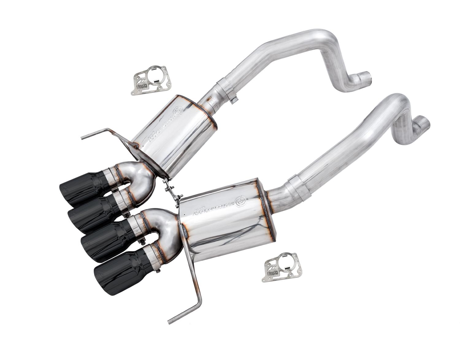 AWE Tuning 14-19 Chevy Corvette C7 Z06/ZR1 (w/o AFM) Track Edition Axle-Back Exhaust w/Black Tips - 3020-43081