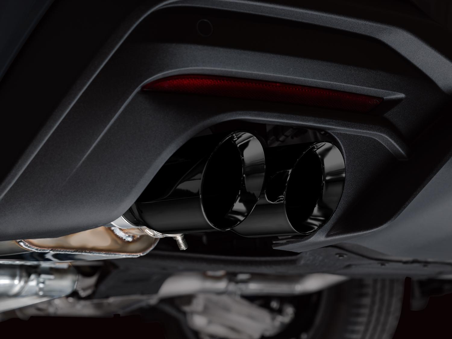 AWE SwitchPath Catback Exhaust - Quad Diamond Black Tips (2024-2026 Mustang GT) - 3025-43650