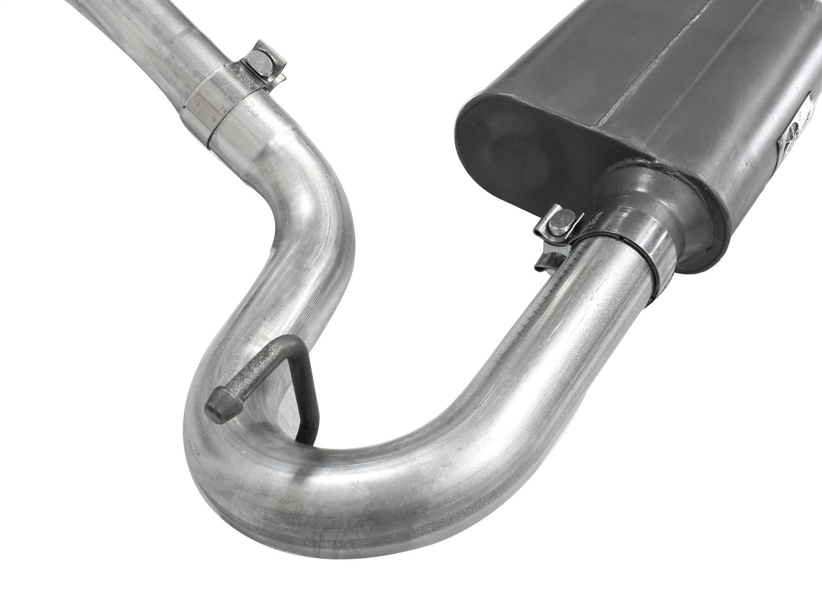 AFE Scorpion 2-1/2 IN Aluminized Steel Cat-Back Hi-Tuck Exhaust System - 49-08043