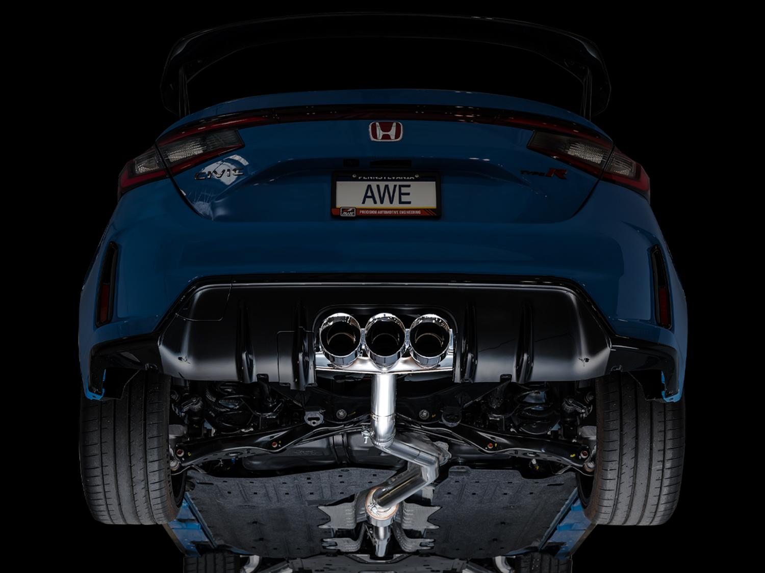 AWE Track Edition for FL5 CTR - Triple Chrome Tips - 3020-52287