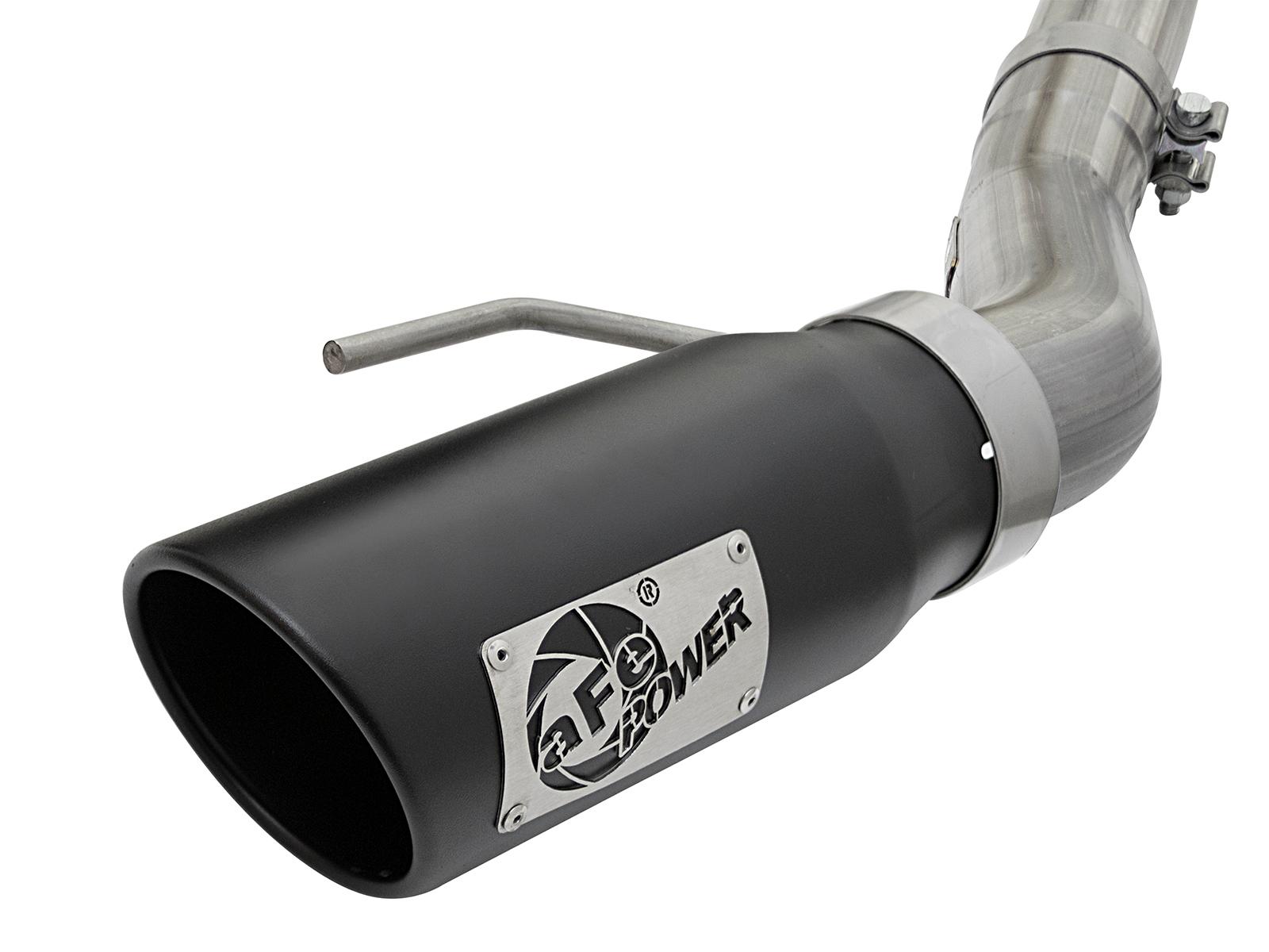 AFE MACH Force-Xp 3 IN 409 Stainless Steel Cat-Back Exhaust System w/Black Tip (2017-2020 F-150) - 49-43045-B