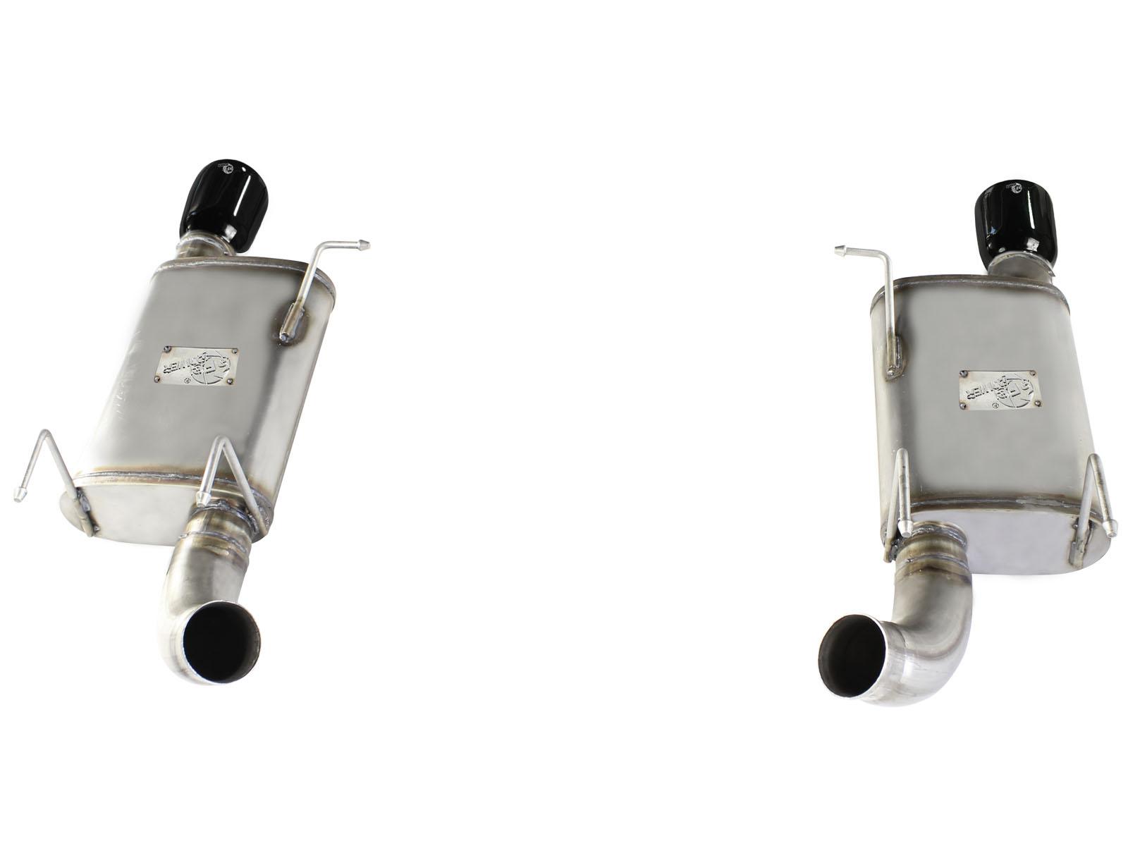 AFE MACH Force-Xp 3 IN 409 Stainless Steel Axle-Back Exhaust System w/Black Tip (2011-2014 Mustang) - 49-43052-B