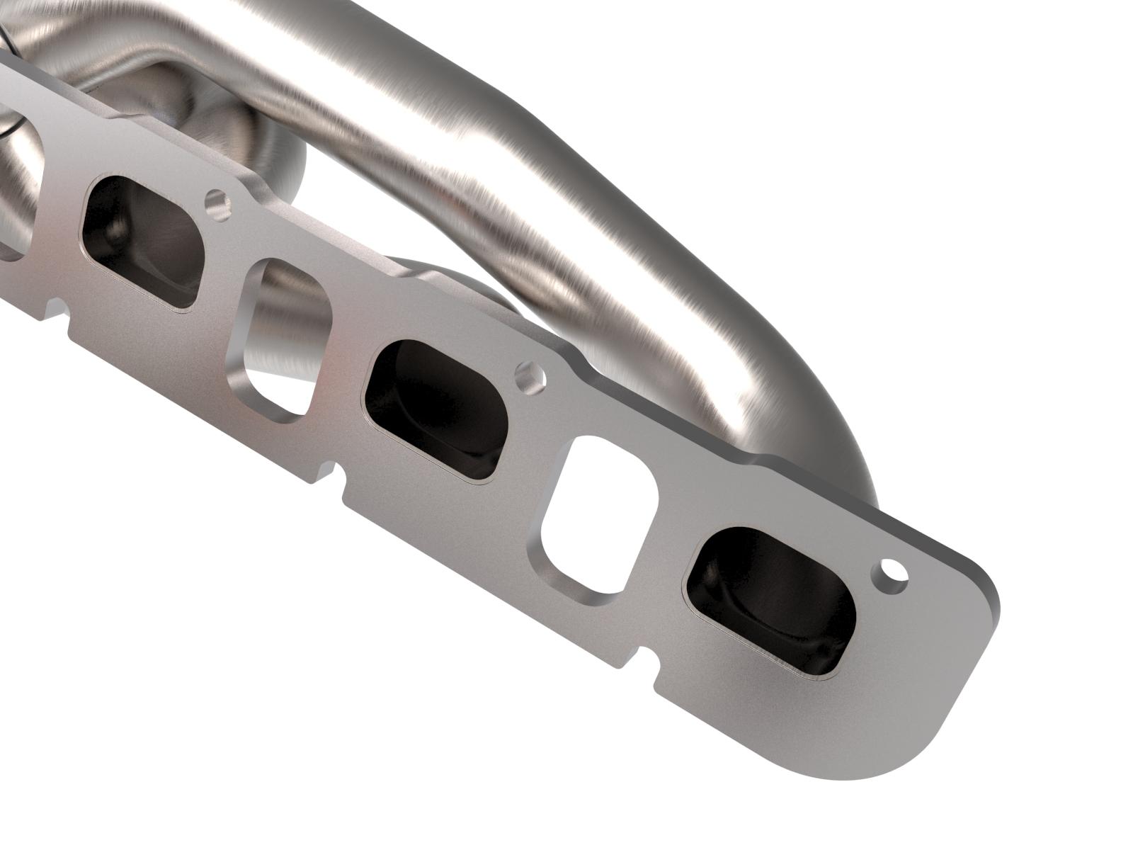 AFE Twisted Steel 1-7/8 IN 304 Stainless Headers w/ Raw Finish (RAM 1500 TRX 21-24 V8-6.2L (sc)) - 48-32030