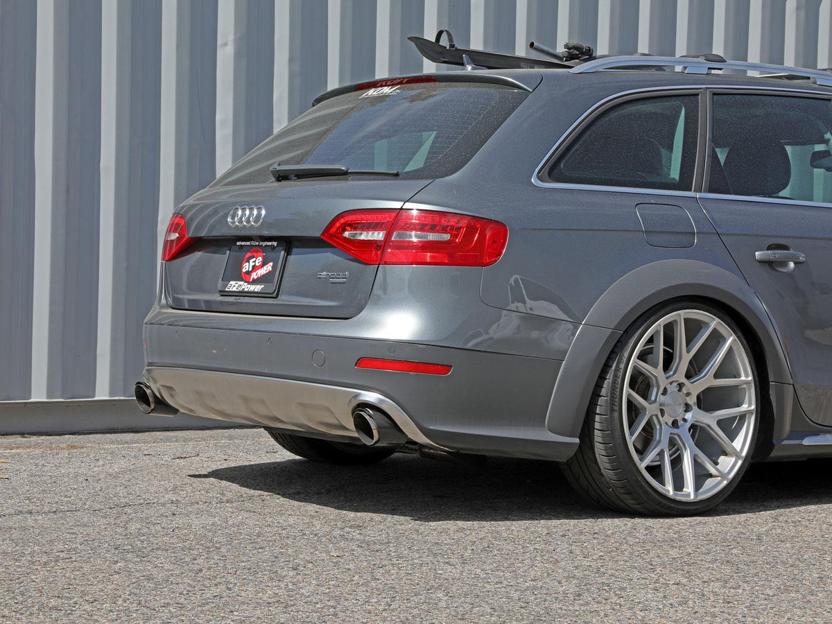 AFE MACH Force-Xp Cat-Back Exhaust System w/ Carbon Fiber Tip (2013-2016 allroad) - 49-36438-C