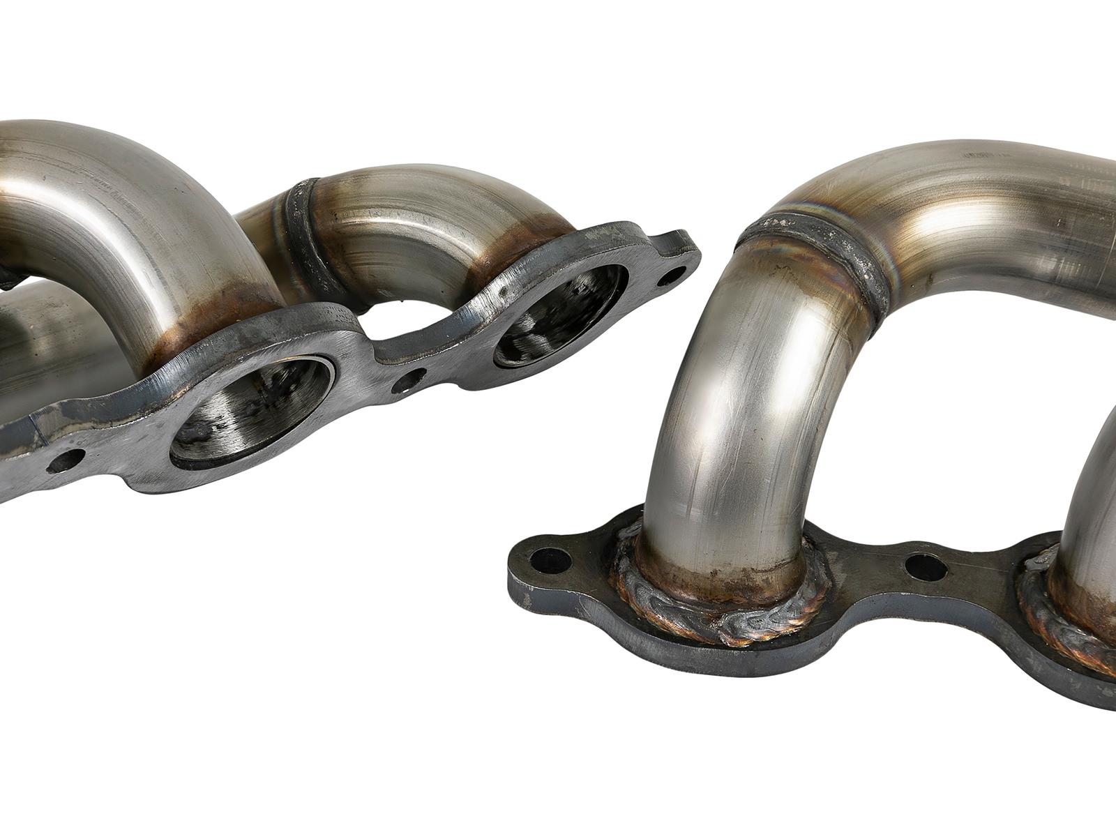 AFE Twisted Steel 1-3/4 IN 304 Stainless Steel Short Tube Header (GM Silverado/Sierra 1500 19-24 V8-5.3L/6.2L) - 48-34134