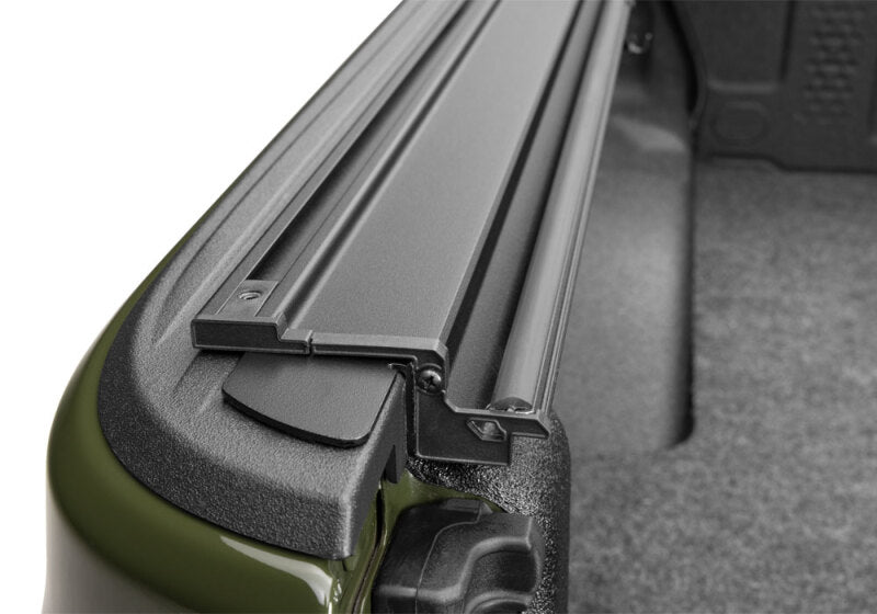 BAK Industries BAKFlip MX4 TS Hard Folding Truck Bed Cover - 2022-2025 Toyota Tundra 6' 7" Bed without Deck Rail System without Trail Special Edition Storage Boxes - 449441TS
