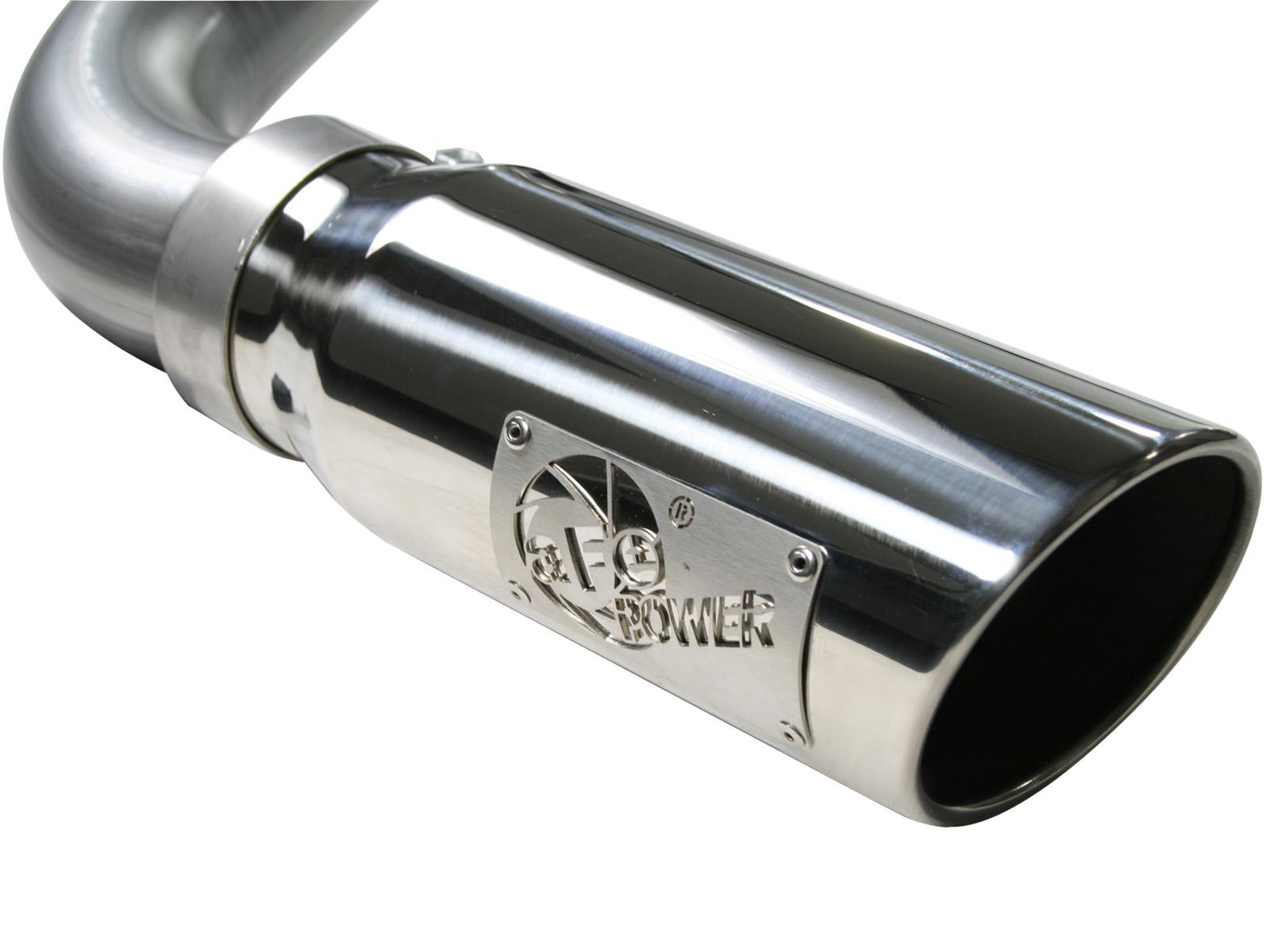 AFE MACH Force-Xp 3" 409 Stainless Steel Cat-Back Exhaust System - Chrome Tip (1999-2003 GM Silverado / Sierra 1500 V6/V8) - 49-44012-P