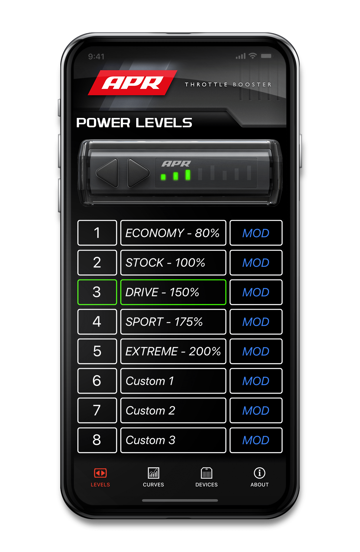 APR Throttle Booster with Wireless Controller and Bluetooth Mobile App - EM100050