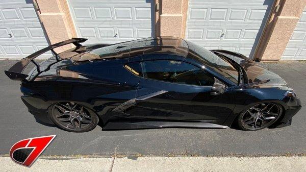C7 Carbon C8-2A-1 5VM Style Carbon Fiber Side Skirt Set (2020 Corvette C8)