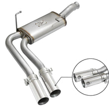 AFE Rebel Series 3 IN to 2-1/2 IN 409 Stainless Steel Cat-Back Exhaust w/ Polish Tip - 49-44070-P
