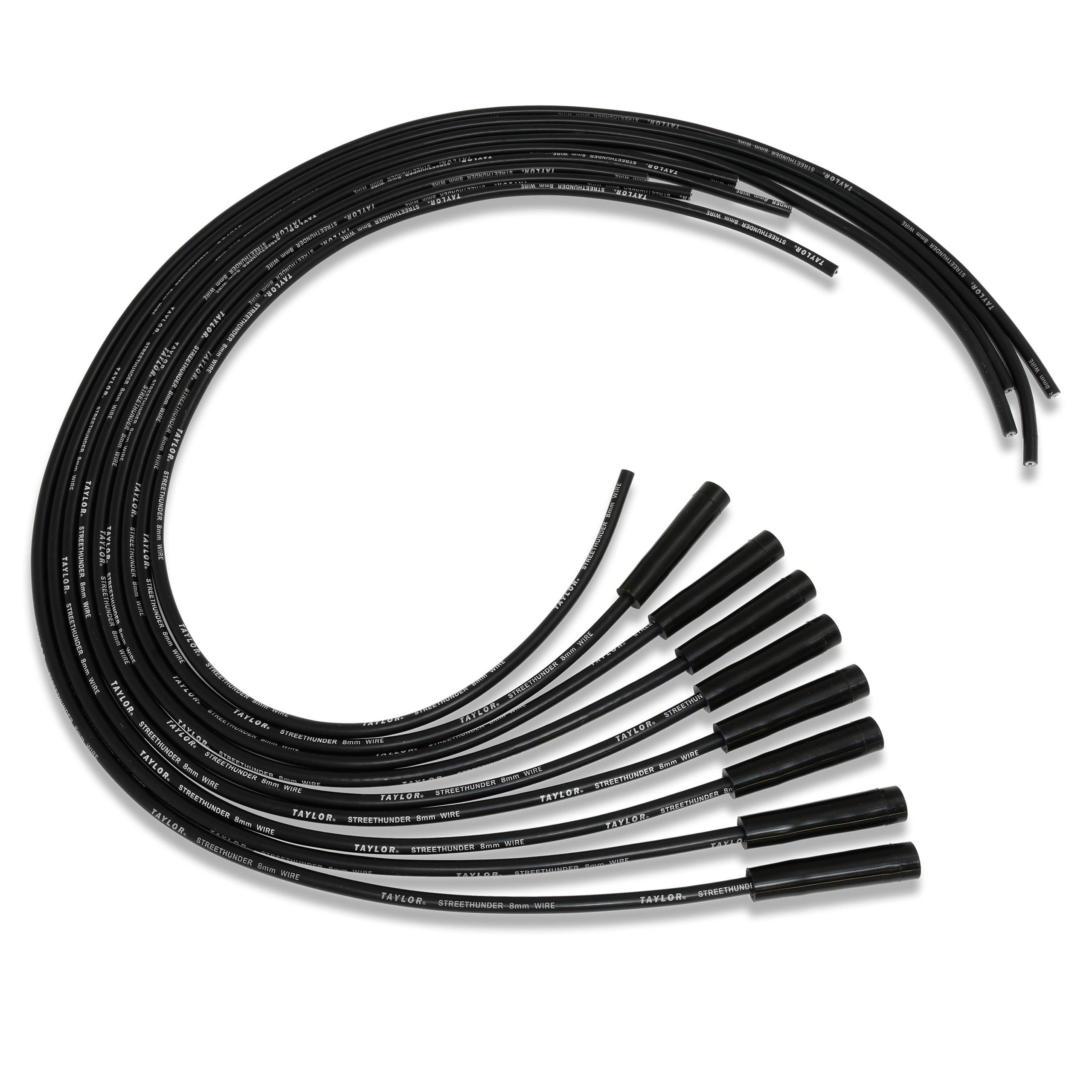 TAYLOR CABLE Streethunder univ 8cyl 180 black - 50055