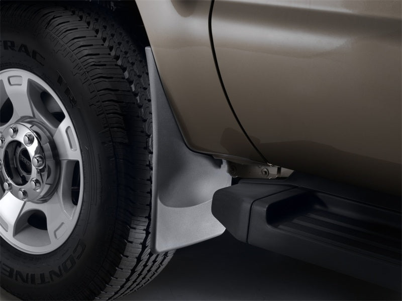 WeatherTech 11+ Ford Super Duty No Drill Mudflaps - Black