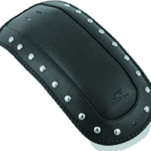 Mustang 08-21 Harley Electra Glide Std,Rd Glide,Rd King,Str Glide Solo Seat Blk Pearl Studs - Black