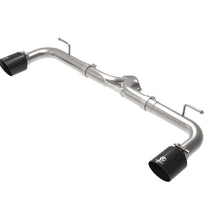 AFE Takeda 2-1/2 IN 304 Stainless Steel Axle-Back Exhaust System w/ Black Tips (Mazda 3 14-18 L4-2.0/2.5L) - 49-37014-B