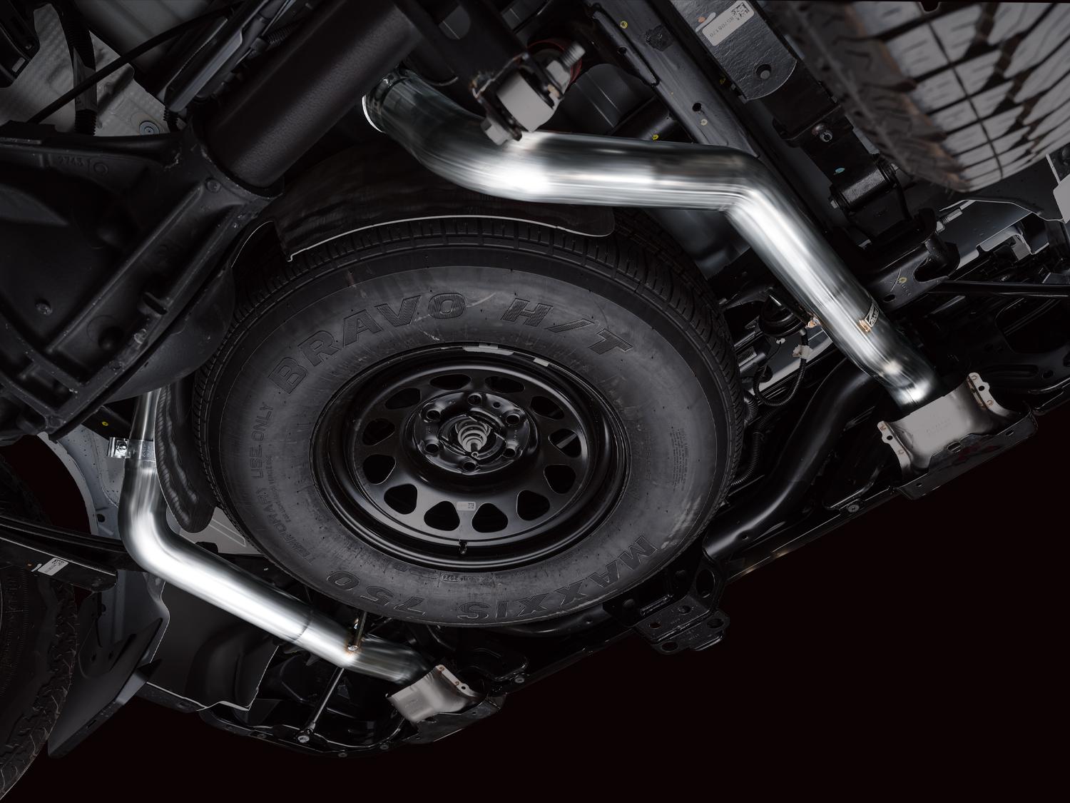 AWE 0FG Catback Split Rear Exit Exhaust for 4th Gen Silverado/Sierra 1500 5.3L - 3015-31200