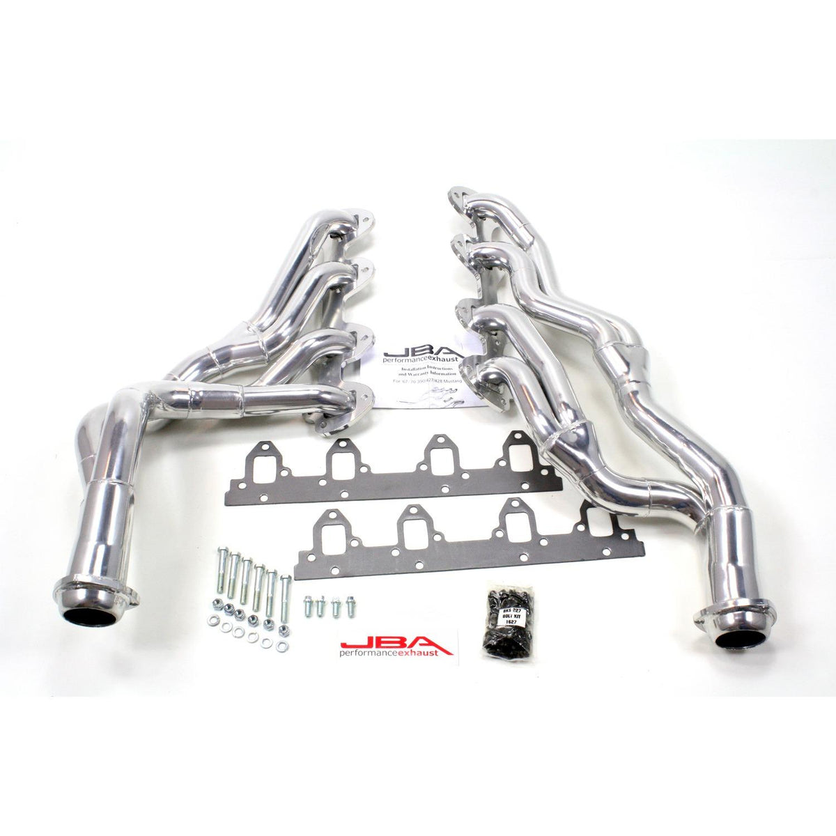 JBA 67-70 Mustang 390/427/428CJ Sil Cer (1968-1970 Mustang) - 6655SJS