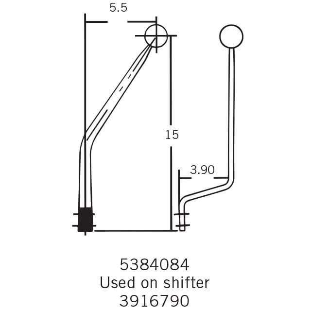 HURST Gear Shift Lever Stick - 5384084